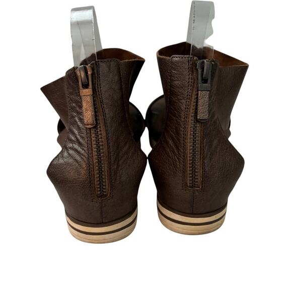 Eileen Fisher Sport Tumbled Leather Sneaker Sandal Brown Size 9 - Picture 4 of 9